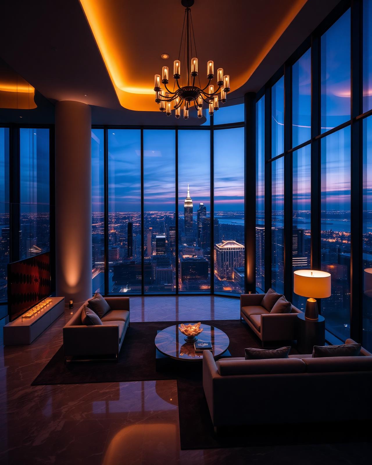 Modern penthouse interior